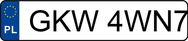 Numer rejestracyjny GKW 4WN7 posiada SKODA Octavia 1.9 TDI MR`01 E3 Elegance - GKW4WN7