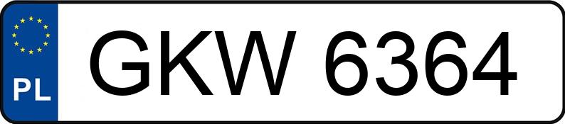 Numer rejestracyjny GKW 6364 posiada SAM - - GKW6364 Numer rejestracyjny GKW 6364 posiada SAM - - GKW6364