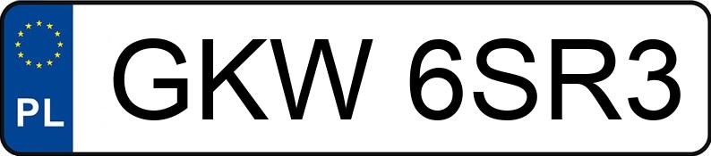 Numer rejestracyjny GKW 6SR3 posiada PEUGEOT 207 - GKW6SR3