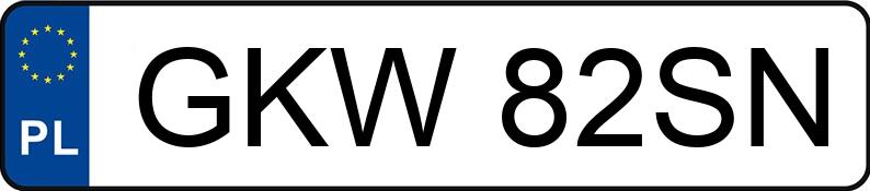 Numer rejestracyjny GKW 82SN posiada AUDI A4 - GKW82SN