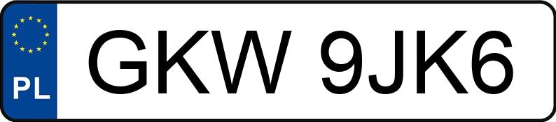 Numer rejestracyjny GKW 9JK6 posiada KIA CEE D - GKW9JK6