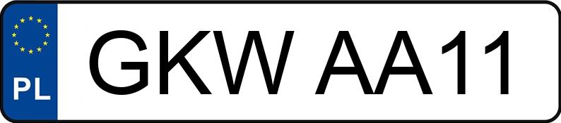 Numer rejestracyjny GKW AA11 posiada MAZDA CX-3 - GKWAA11 Numer rejestracyjny GKW AA11 posiada MAZDA CX-3 - GKWAA11