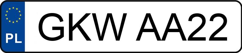 Numer rejestracyjny GKW AA22 posiada KIA PICANTO - GKWAA22 Numer rejestracyjny GKW AA22 posiada KIA PICANTO - GKWAA22