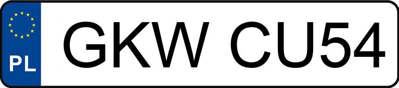 Numer rejestracyjny GKW CU54 posiada AUDI A4 AVANT - GKWCU54