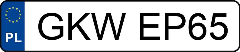 Numer rejestracyjny GKW EP65 posiada BMW X5 3.0 Diesel MR`99 E3 E53 3.0D - GKWEP65