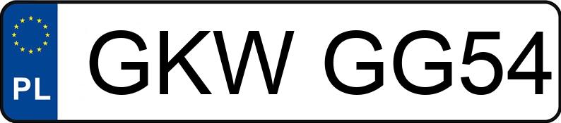 Numer rejestracyjny GKW GG54 posiada BMW 330 - GKWGG54