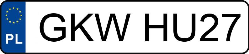 Numer rejestracyjny GKW HU27 posiada TOYOTA RAV4 - GKWHU27 Numer rejestracyjny GKW HU27 posiada TOYOTA RAV4 - GKWHU27