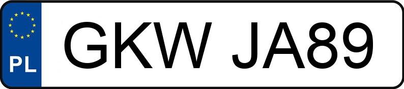 Numer rejestracyjny GKW JA89 posiada VOLKSWAGEN PASSAT - GKWJA89