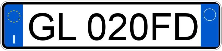 Numer rejestracyjny GL020FD posiada  