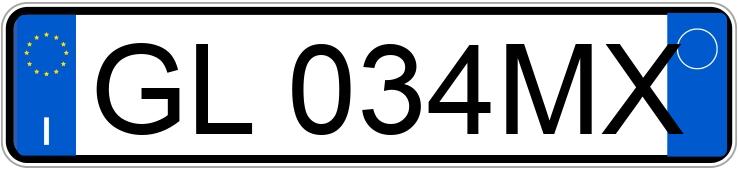 Numer rejestracyjny GL034MX posiada BMW X3