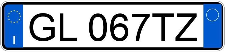 Numer rejestracyjny GL067TZ posiada VOLKSWAGEN Golf 8a serie