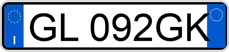 Numer rejestracyjny GL092GK posiada BMW 118I