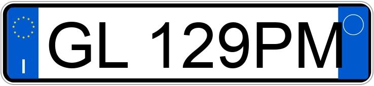 Numer rejestracyjny GL129PM posiada BMW Serie3