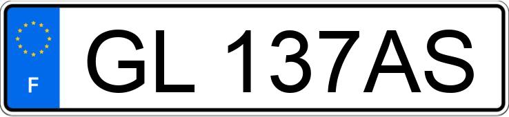 Numer rejestracyjny GL137AS posiada AUDI A3