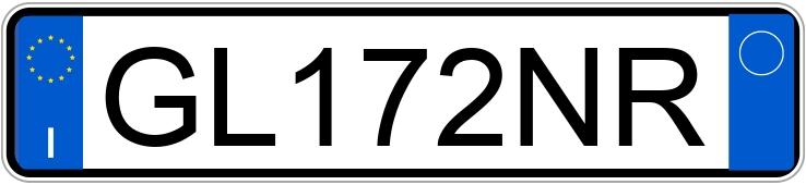 Numer rejestracyjny GL172NR posiada AUDI A1-S1