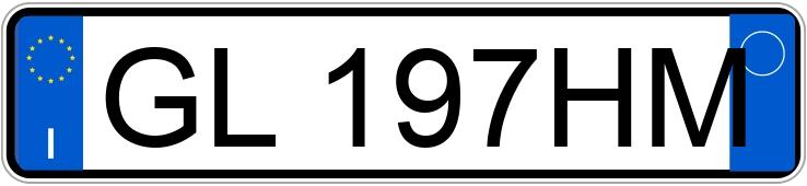 Numer rejestracyjny GL197HM posiada AUDI A3 4a serie Numer rejestracyjny GL197HM posiada AUDI A3 4a serie