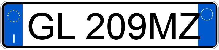 Registreringsnummeret GL209MZ har KIA STONIC