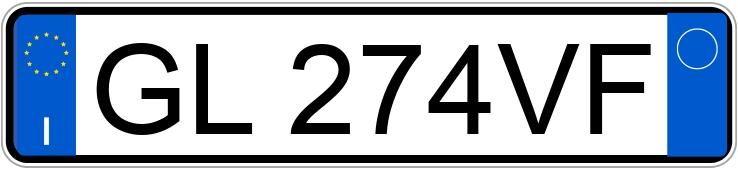 Numer rejestracyjny GL274VF posiada FORD FIESTA