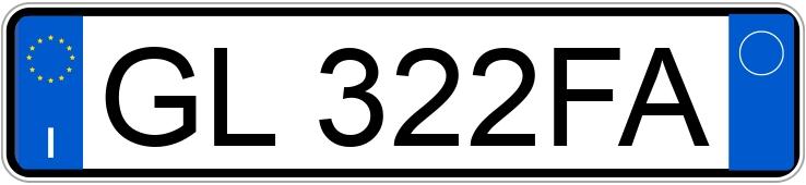 Numer rejestracyjny GL322FA posiada MERCEDES-BENZ A 180 D