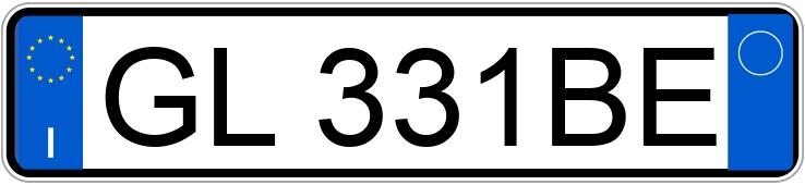 Numer rejestracyjny GL331BE posiada TOYOTA Yaris 4a serie