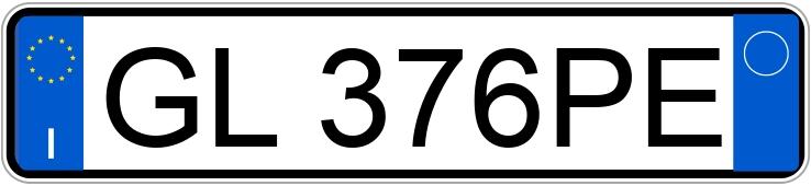 Numer rejestracyjny GL376PE posiada FIAT Panda 3a serie Numer rejestracyjny GL376PE posiada FIAT Panda 3a serie