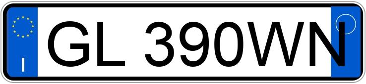 Numer rejestracyjny GL390WN posiada MAZDA MX-5 4a serie