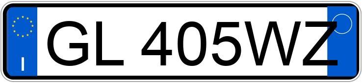 Numer rejestracyjny GL405WZ posiada BMW Serie3