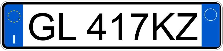 Numer rejestracyjny GL417KZ posiada BMW Serie 1