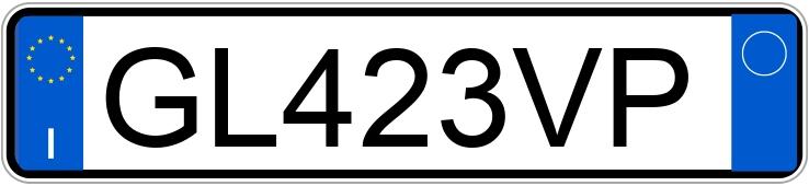 Numer rejestracyjny GL423VP posiada FIAT Panda 3a serie