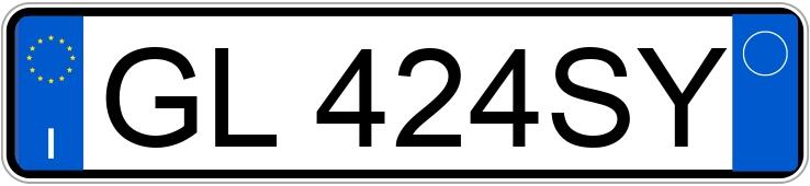Numer rejestracyjny GL424SY posiada MERCEDES Classe V