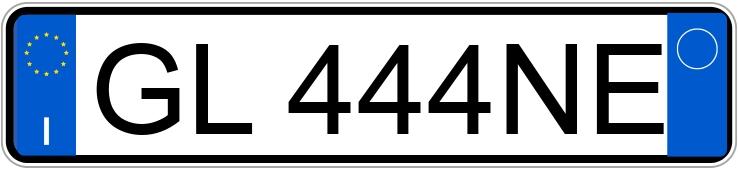 Numer rejestracyjny GL444NE posiada FORD Mustang