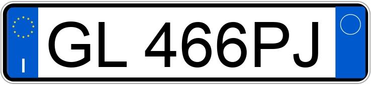 Numer rejestracyjny GL466PJ posiada FIAT 500X