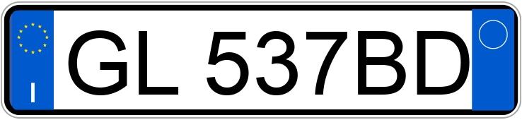 Registreringsnummeret GL537BD har SKODA FABIA