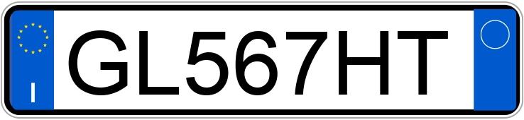 Numer rejestracyjny GL567HT posiada FIAT Panda 3a serie