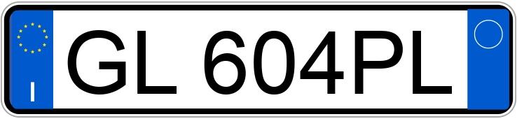 Il numero di registrazione GL604PL ha DS DS 7 CROSSBACK