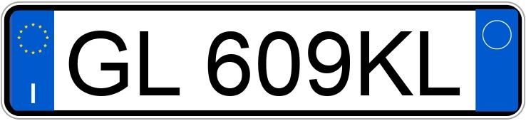 Numer rejestracyjny GL609KL posiada AUDI A3 4a serie