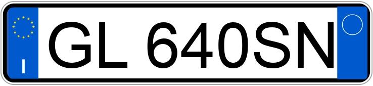 Numer rejestracyjny GL640SN posiada AUDI A4 5a serie