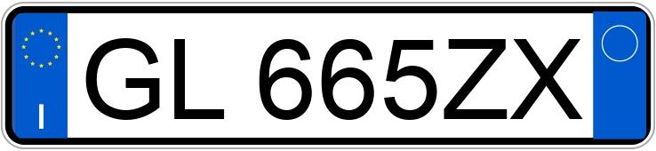 Numer rejestracyjny GL665ZX posiada AUDI A3 4a serie