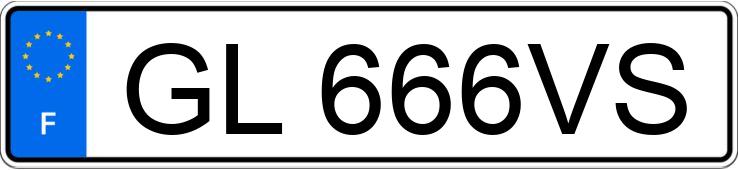 Numer rejestracyjny GL666VS posiada CITROEN C1