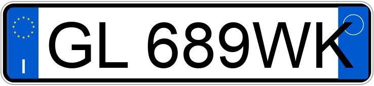 Registreringsnummeret GL689WK har FIAT 