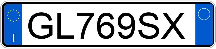 Numer rejestracyjny GL769SX posiada FORD Puma