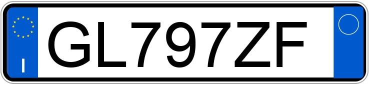 Numer rejestracyjny GL797ZF posiada FIAT Panda 3a serie