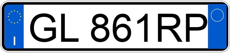 Numer rejestracyjny GL861RP posiada AUDI A3 4a serie