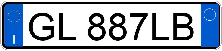 Numer rejestracyjny GL887LB posiada AUDI A3 4a serie
