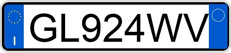 Numer rejestracyjny GL924WV posiada FIAT 500