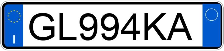 Numer rejestracyjny GL994KA posiada FIAT 500 Numer rejestracyjny GL994KA posiada FIAT 500