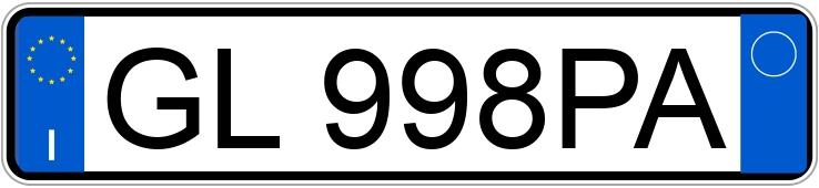 Numer rejestracyjny GL998PA posiada FIAT 500L Numer rejestracyjny GL998PA posiada FIAT 500L