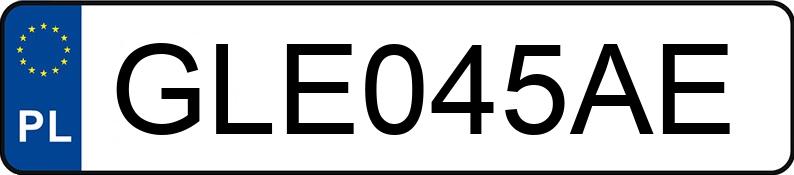 Le numéro d’enregistrement GLE 045AE a MERCEDES-BENZ 200 D 124 200D - GLE045AE