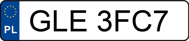 Numer rejestracyjny GLE 3FC7 posiada BMW 318I - GLE3FC7
