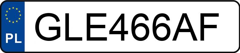 Numer rejestracyjny GLE 466AF posiada AUDI A3 - GLE466AF